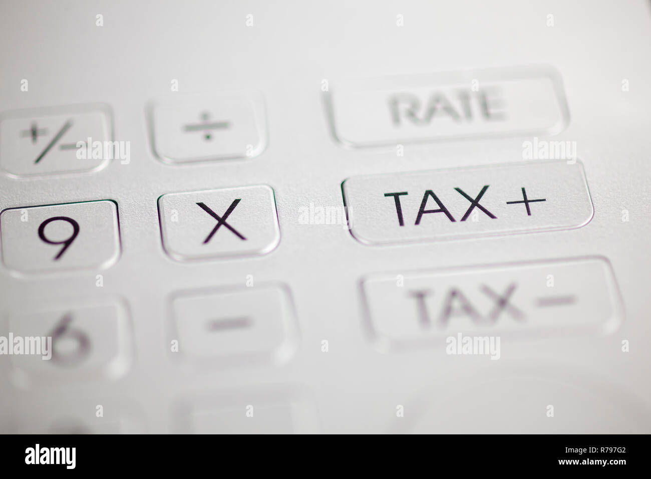 tax button calculator pad