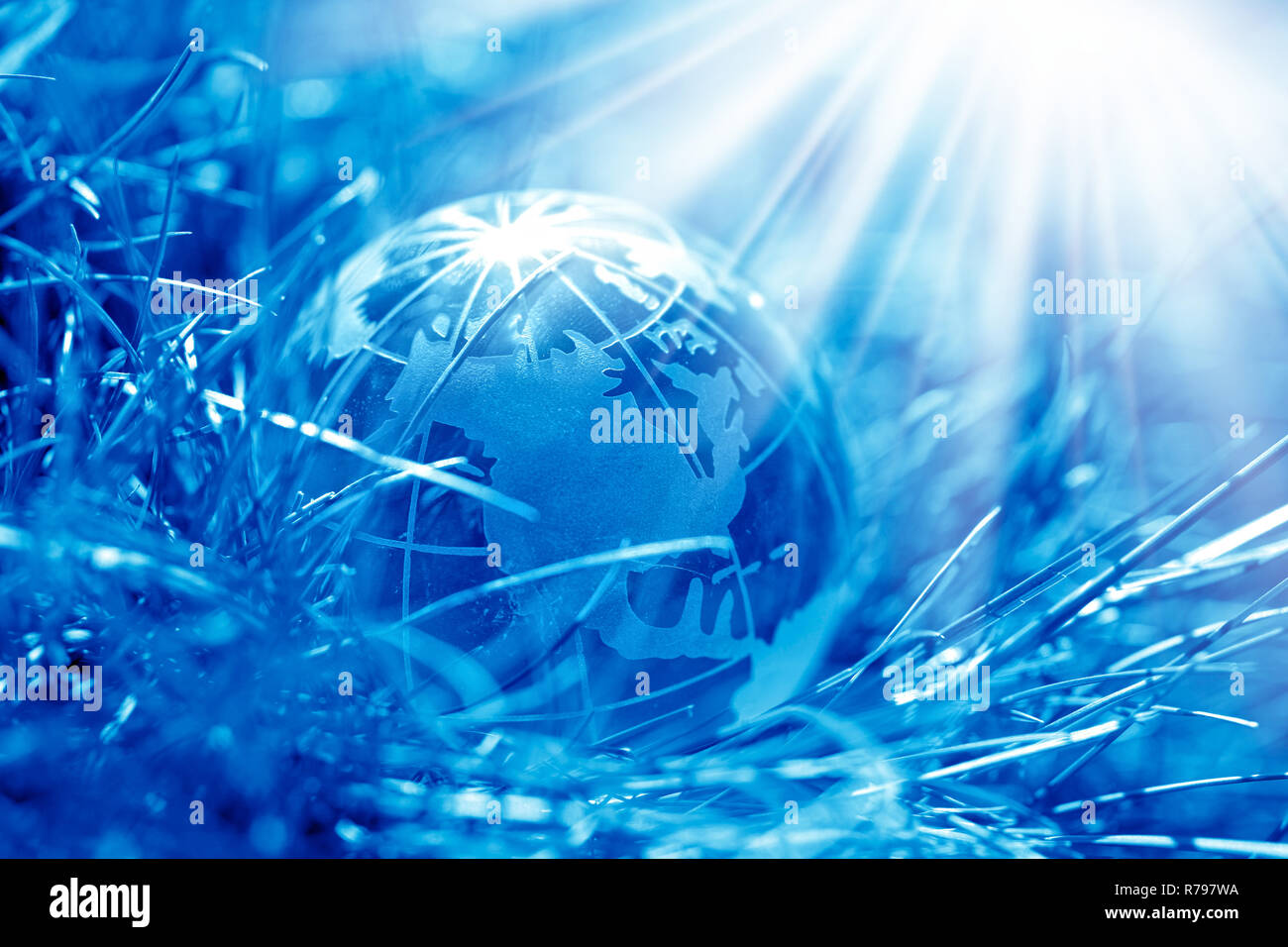 glass globe and light Stock Photo Alamy