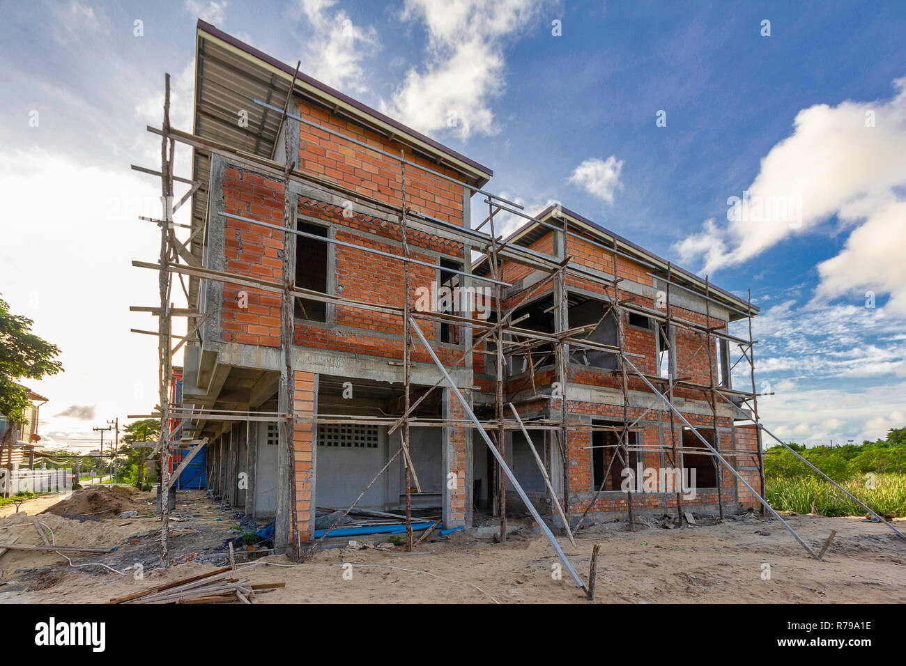 two storey houses are