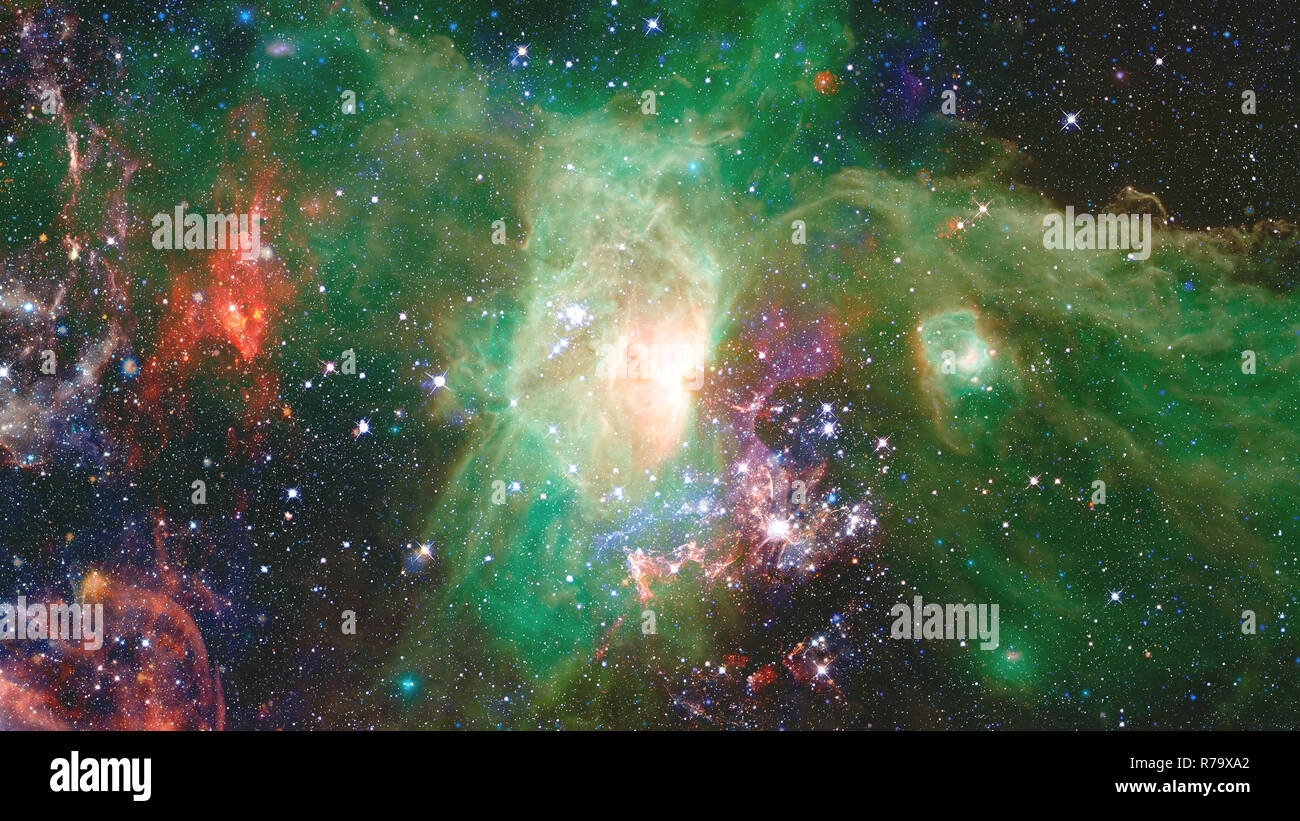 Cosmic galaxy background with nebula. Elements of this image furnished ...