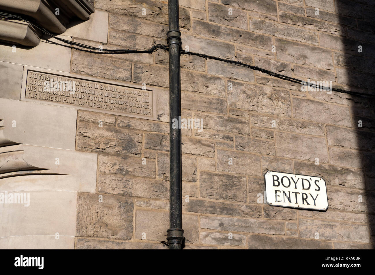 Boyd's Entry, location of the historical Boyds Inn, in St Mary's Street