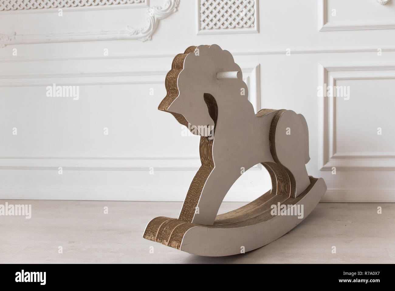 cardboard rocking horse