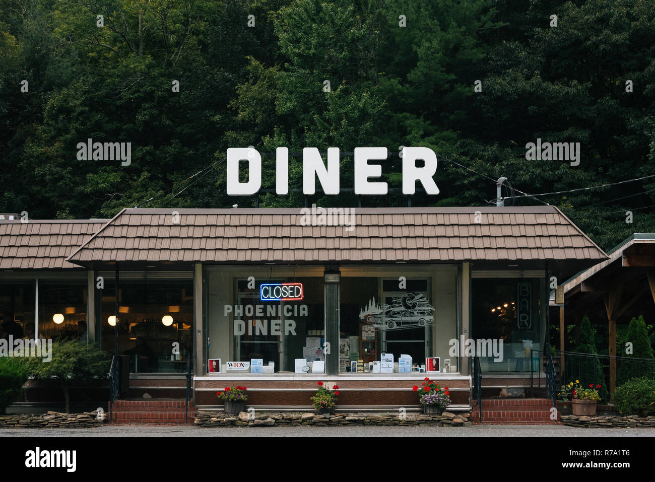 The Phoenicia Diner, in Phoenicia, in the Catskill Mountains, New York