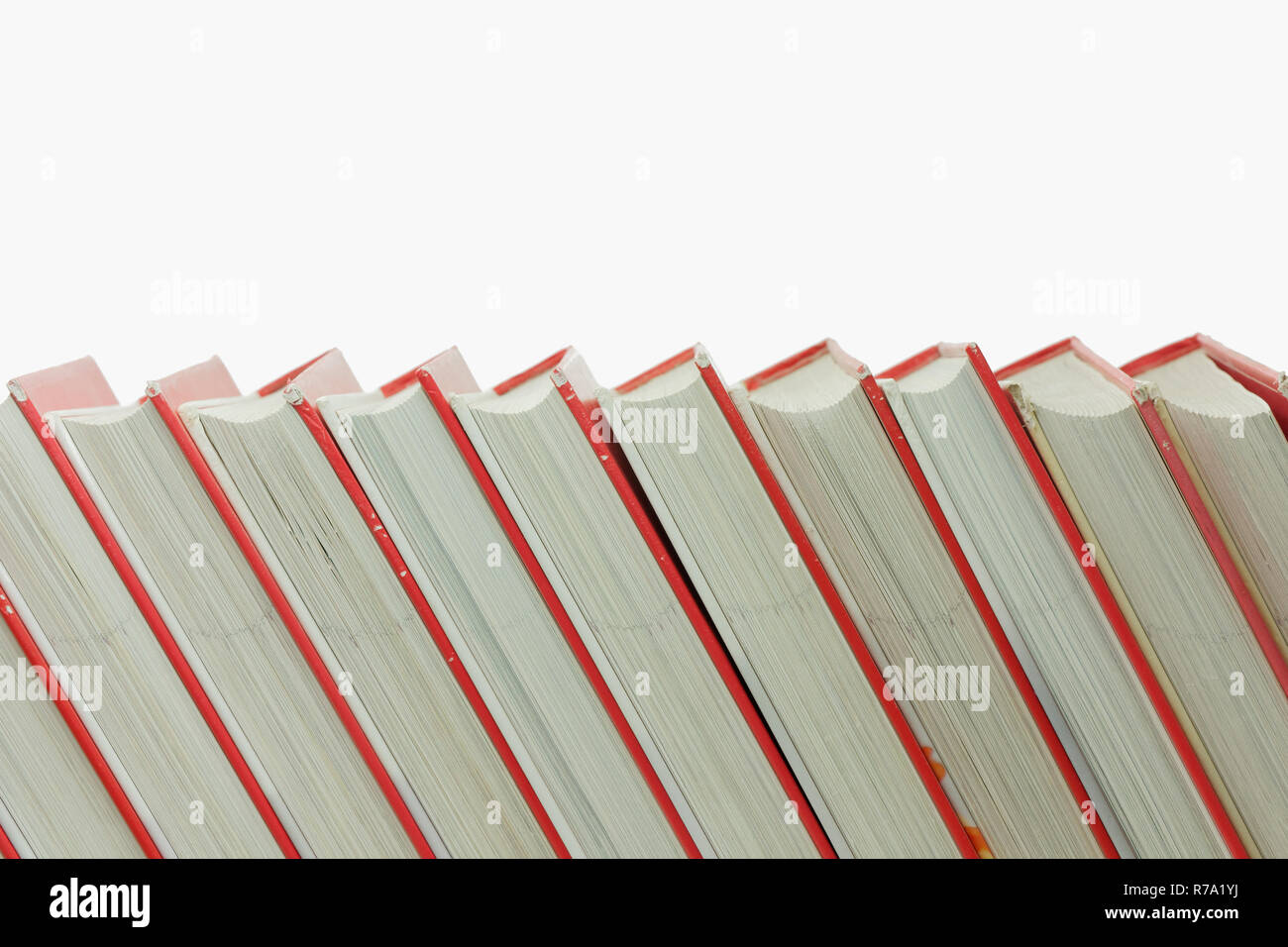 stack of books isolated Stock Photo - Alamy