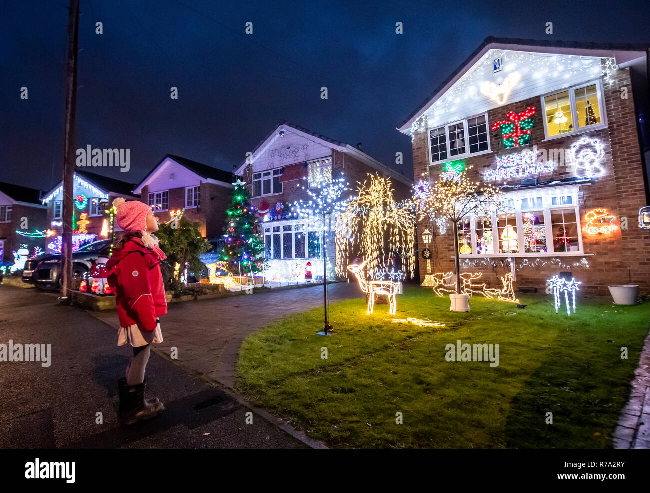 Stone brig lane christmas lights hires stock photography and images