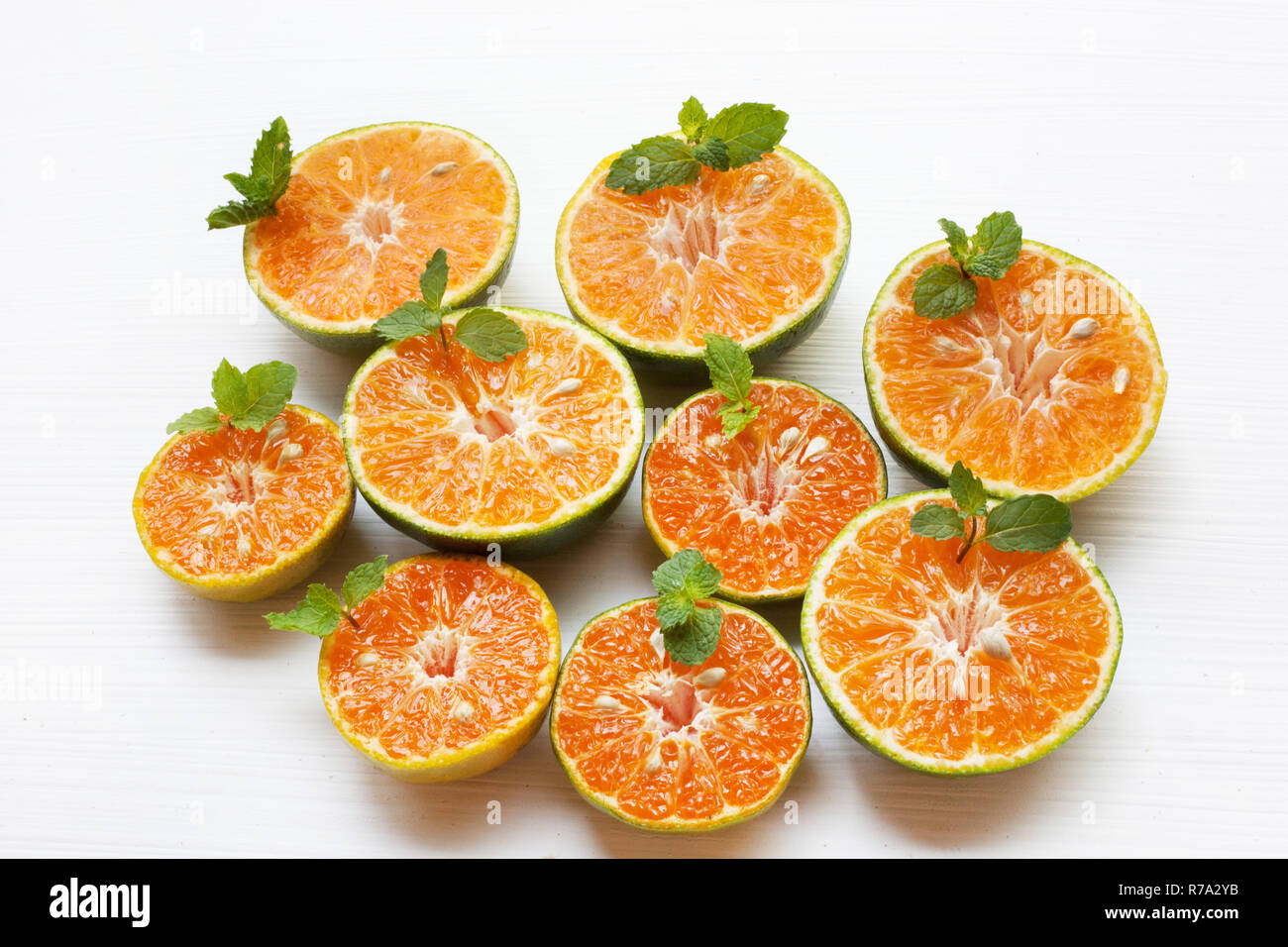 Fresh Orange isolated on white background Stock Photo - Alamy