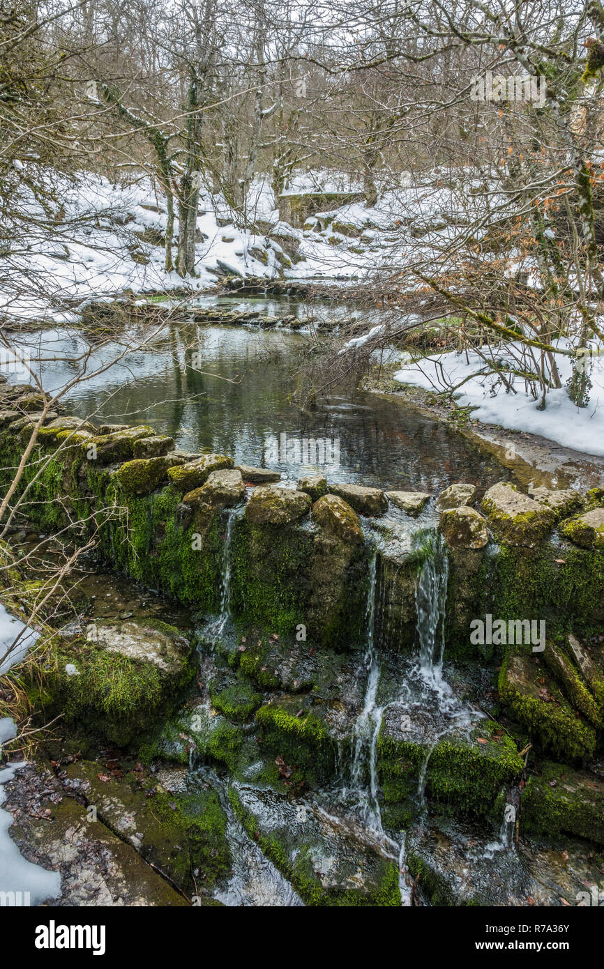 River creek in Winter, Delika in Orduna, Basque Country Stock Photo - Alamy