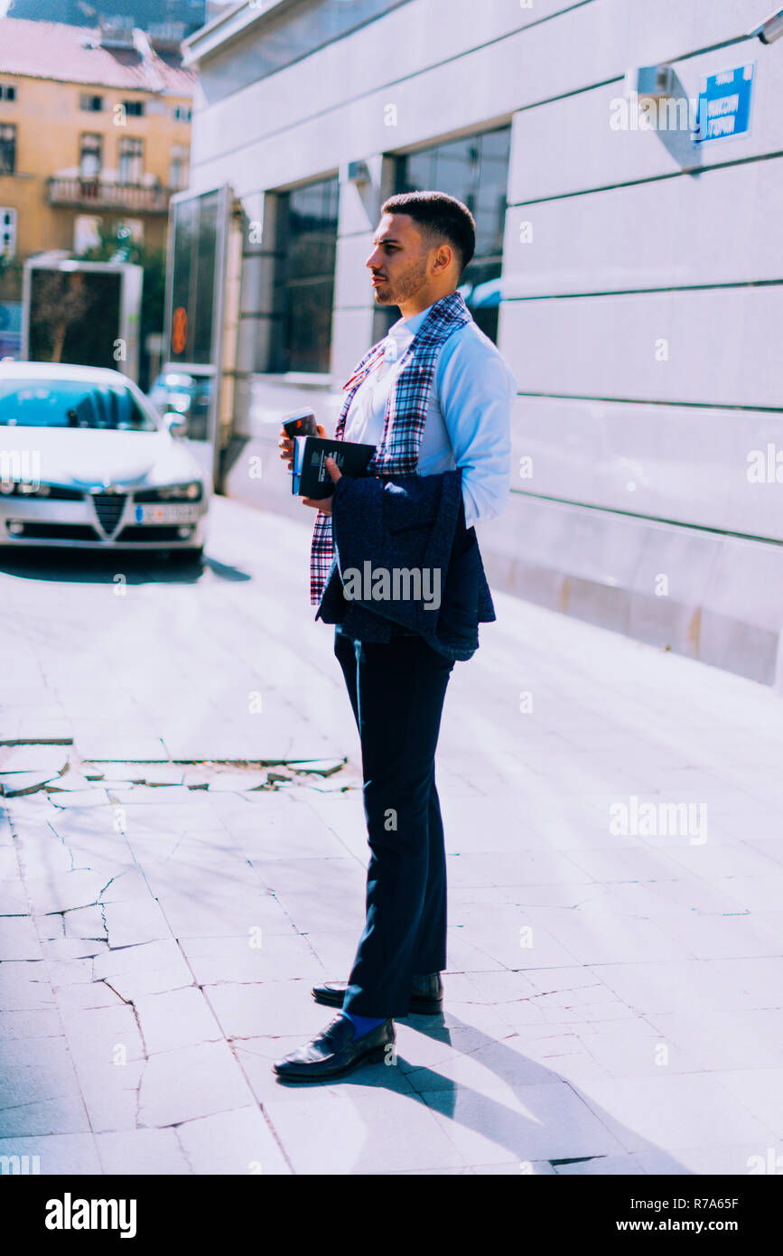 Young handsome man walking across hi-res stock photography and images ...