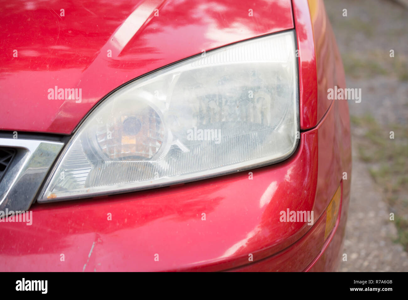 Headlight Stock Photo - Alamy