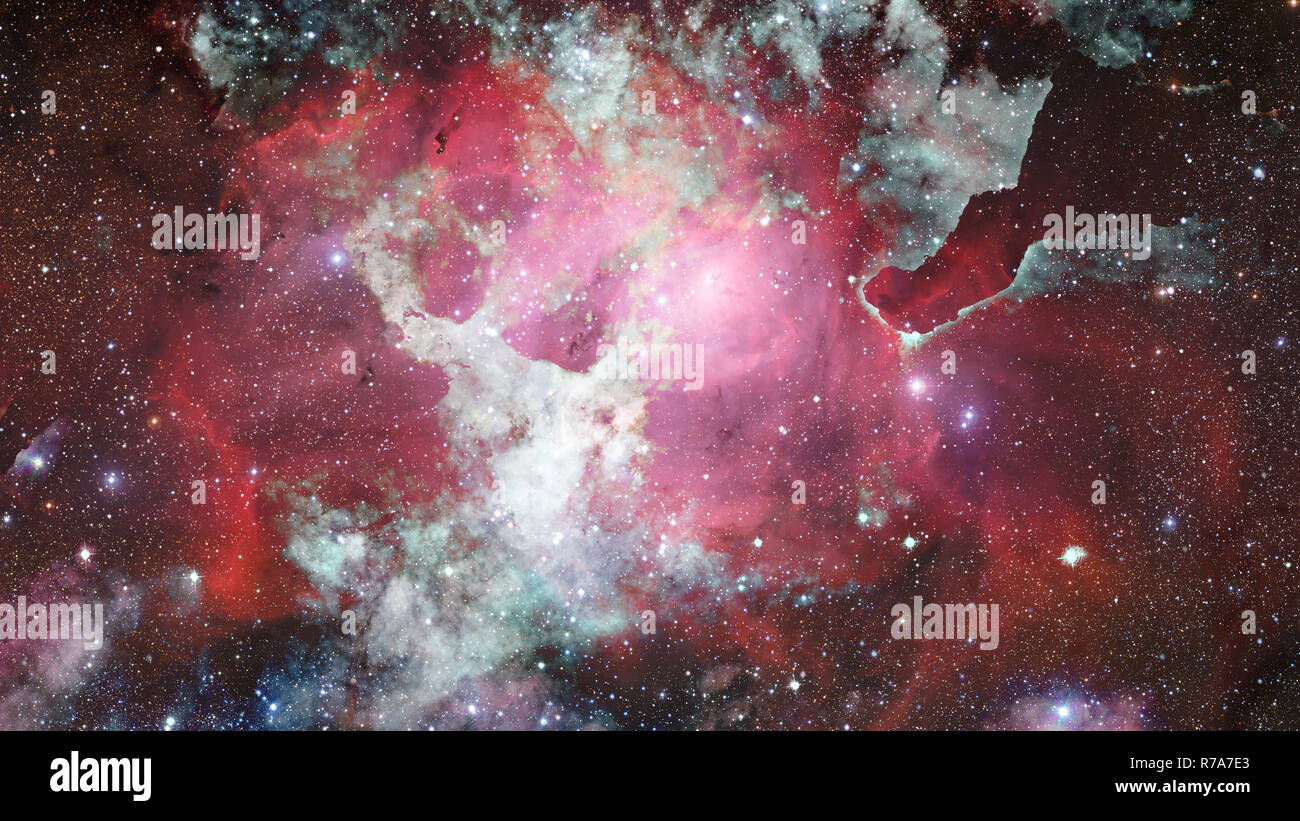 Universe filled with nebula and galaxy. Elements of this image ...