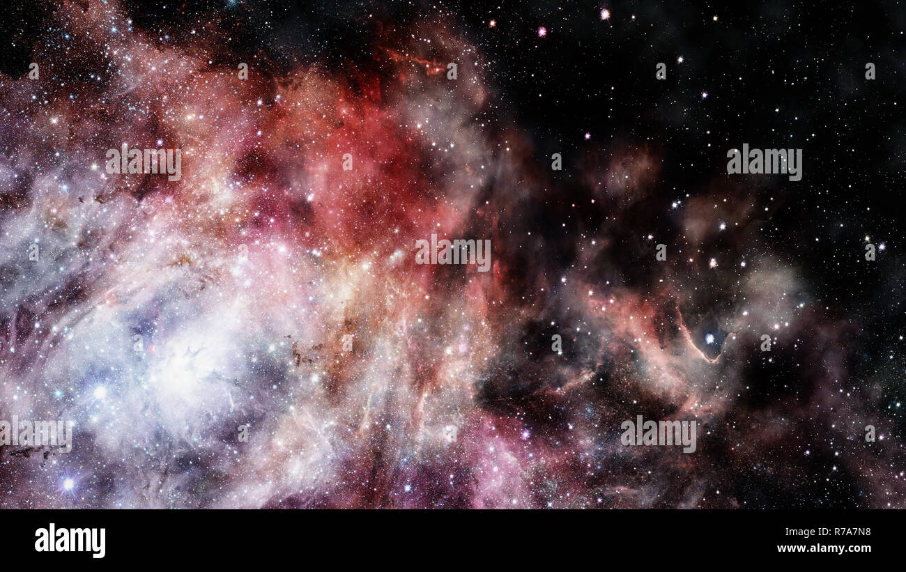 Universe filled with stars, nebula and galaxy Stock Photo - Alamy