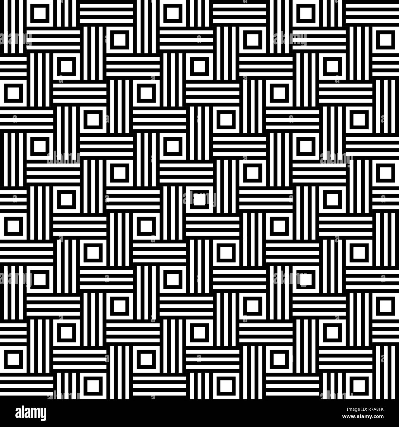 Seamless abstract pattern in black and white Stock Photo - Alamy