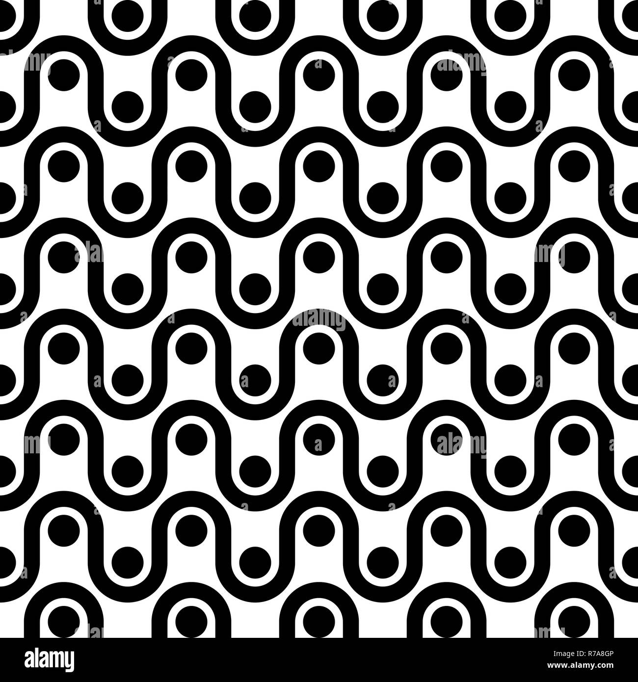 Seamless abstract pattern in black and white Stock Photo - Alamy