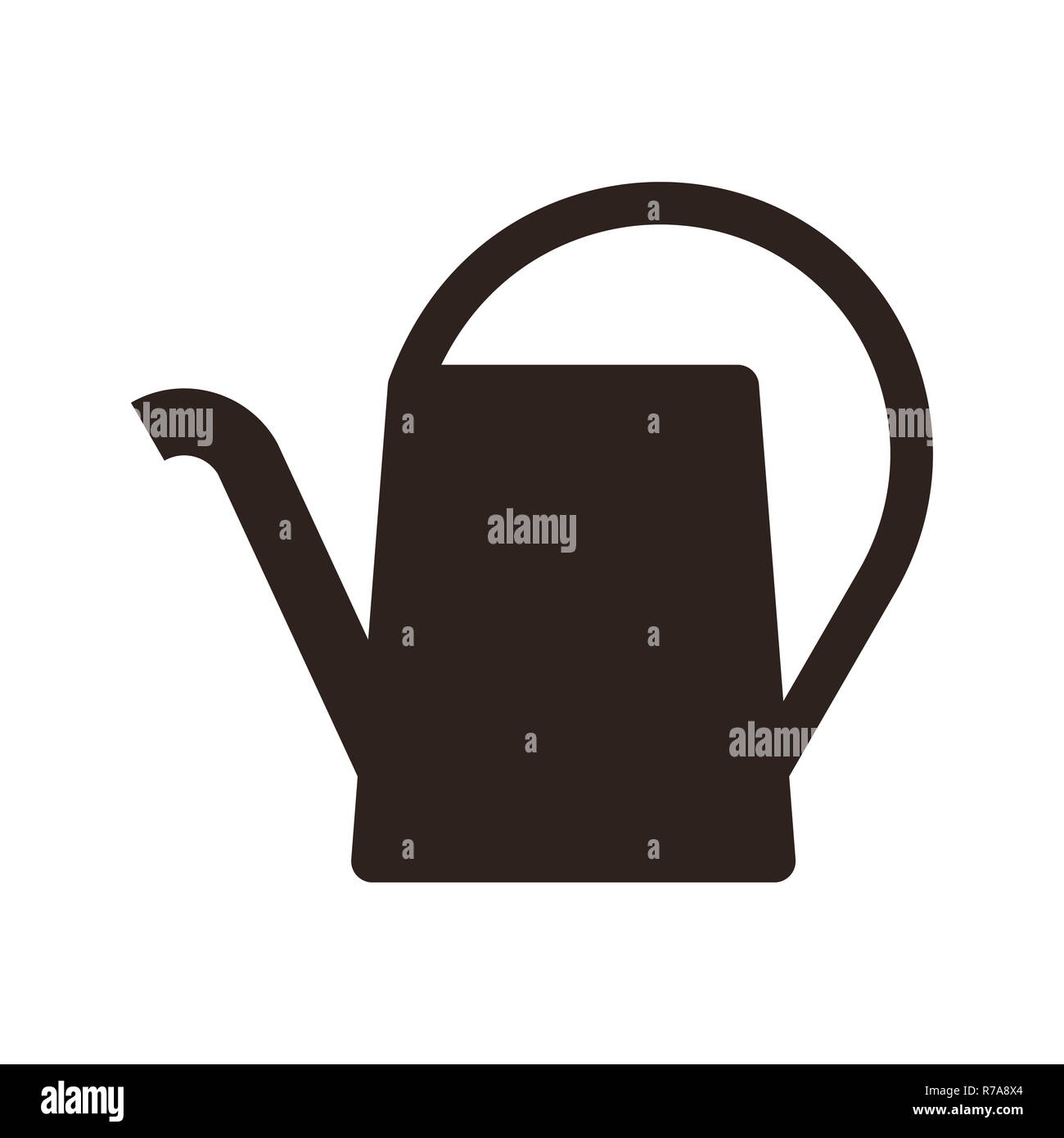 Watering Can Symbol Isolated On White Background Stock Photo Alamy