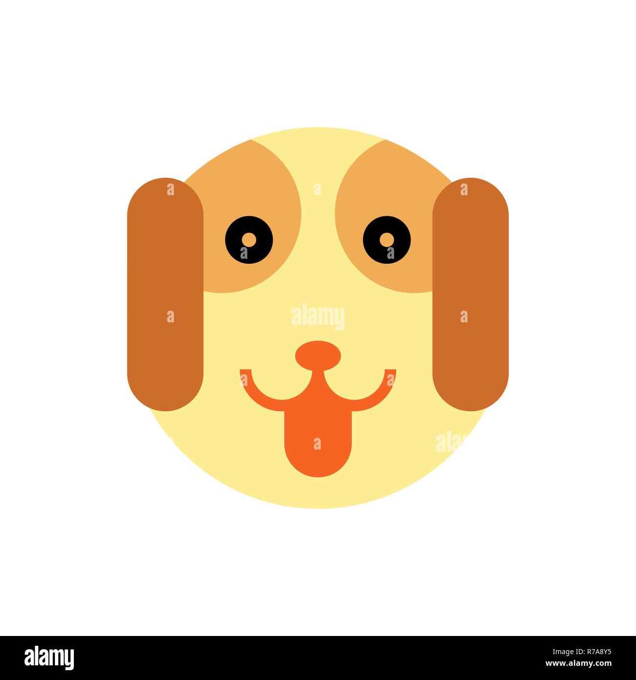 Abstract Cartoon Dog Face On Stock Photos Abstract Cartoon Dog