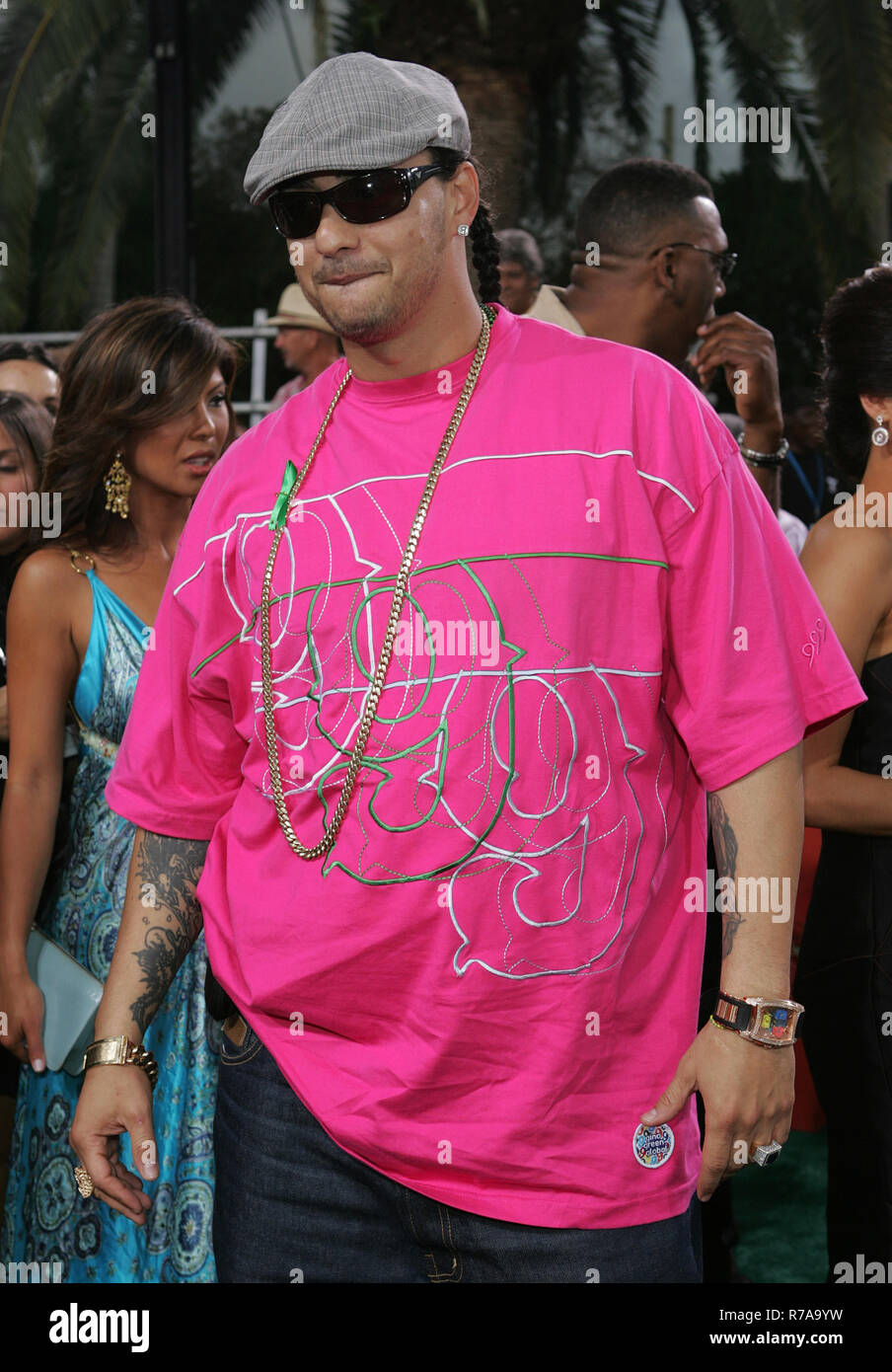 Don Dinero arrives for the 2007 Latin Billboard Awards at the BankUnited Center in Coral Gables, Florida on April 26, 2007. Stock Photo