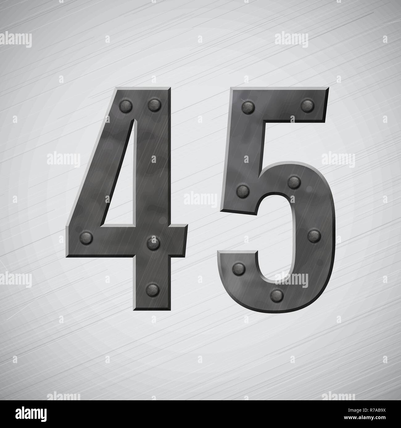 Metal symbols with bolts. Vector illustration Stock Vector Image & Art