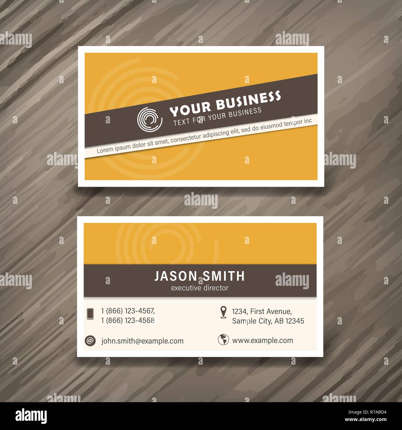 Vector abstract creative business cards Stock Vector