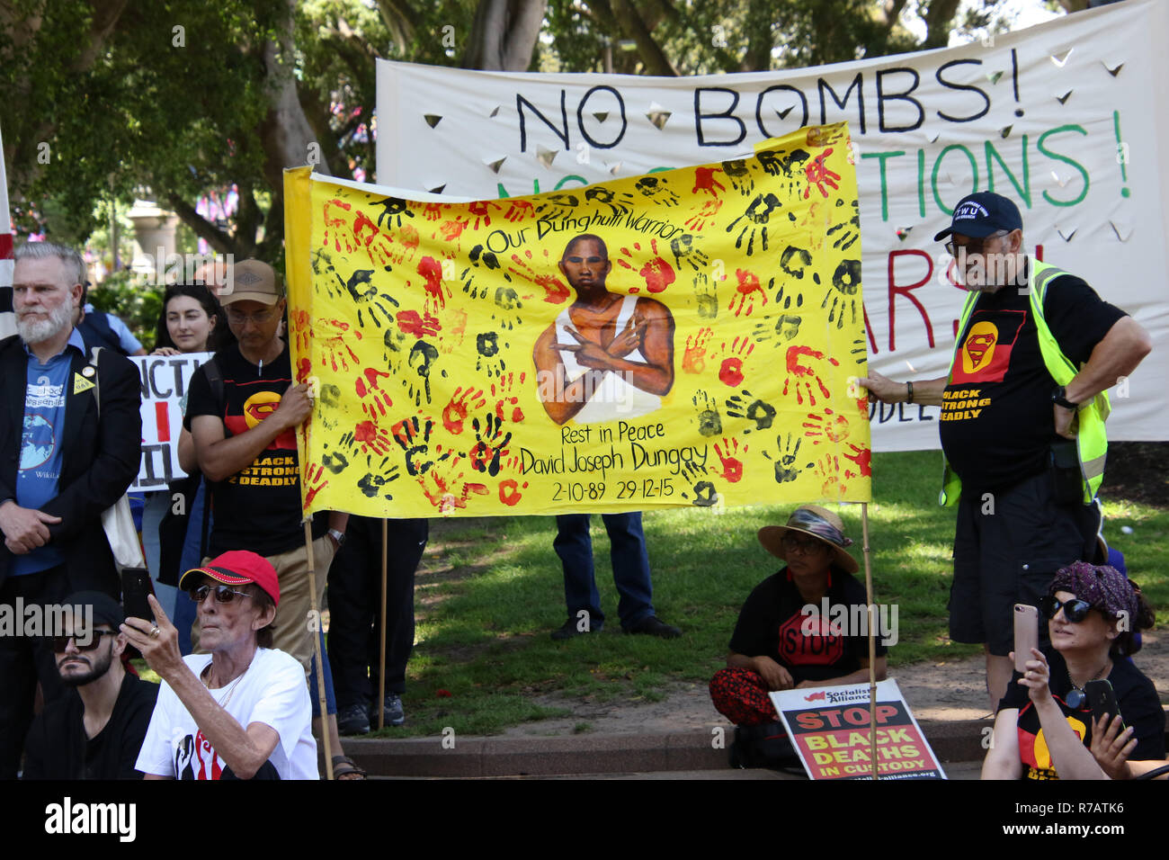 Sydney Australia 9th December 2018 Pictured A Banner Saying