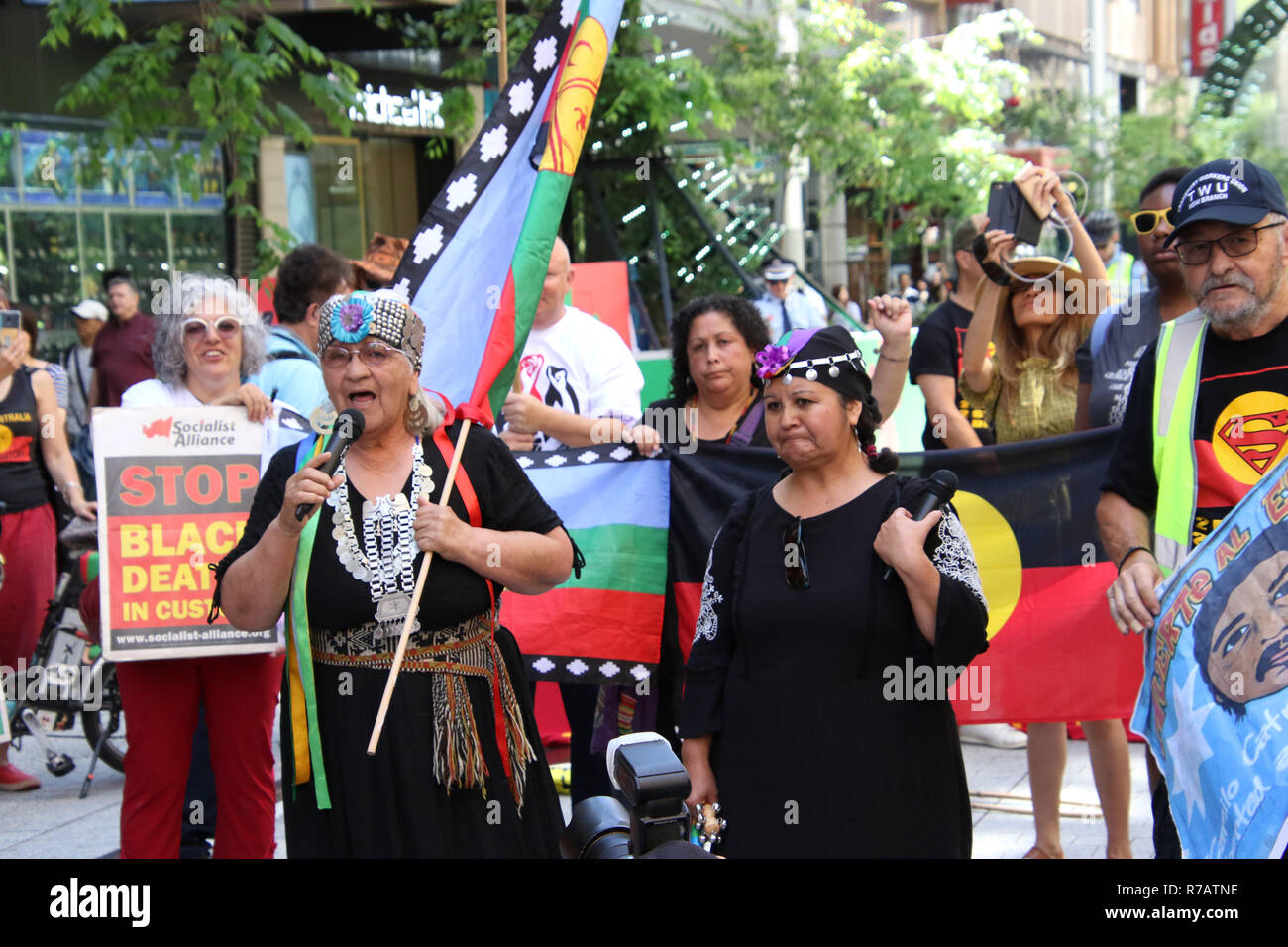 Sydney, Australia. 9th December 2018. Pictured: An indigenous woman of ...