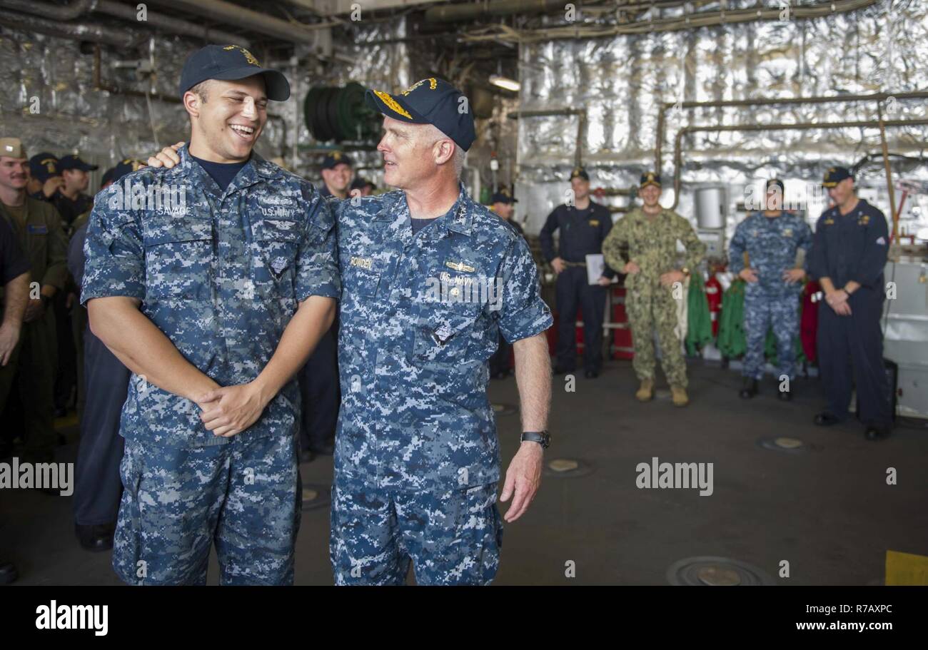CHANGI NAVAL BASE, Singapore (April 10, 2017) Vice Adm. Tom Rowden ...