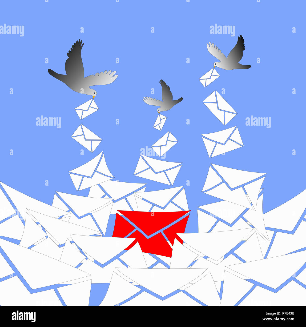 arriving important message Stock Photo - Alamy