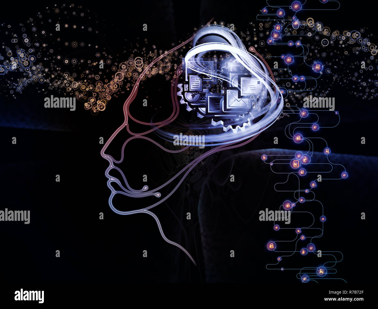 Machine Consciousness Metaphor Stock Photo
