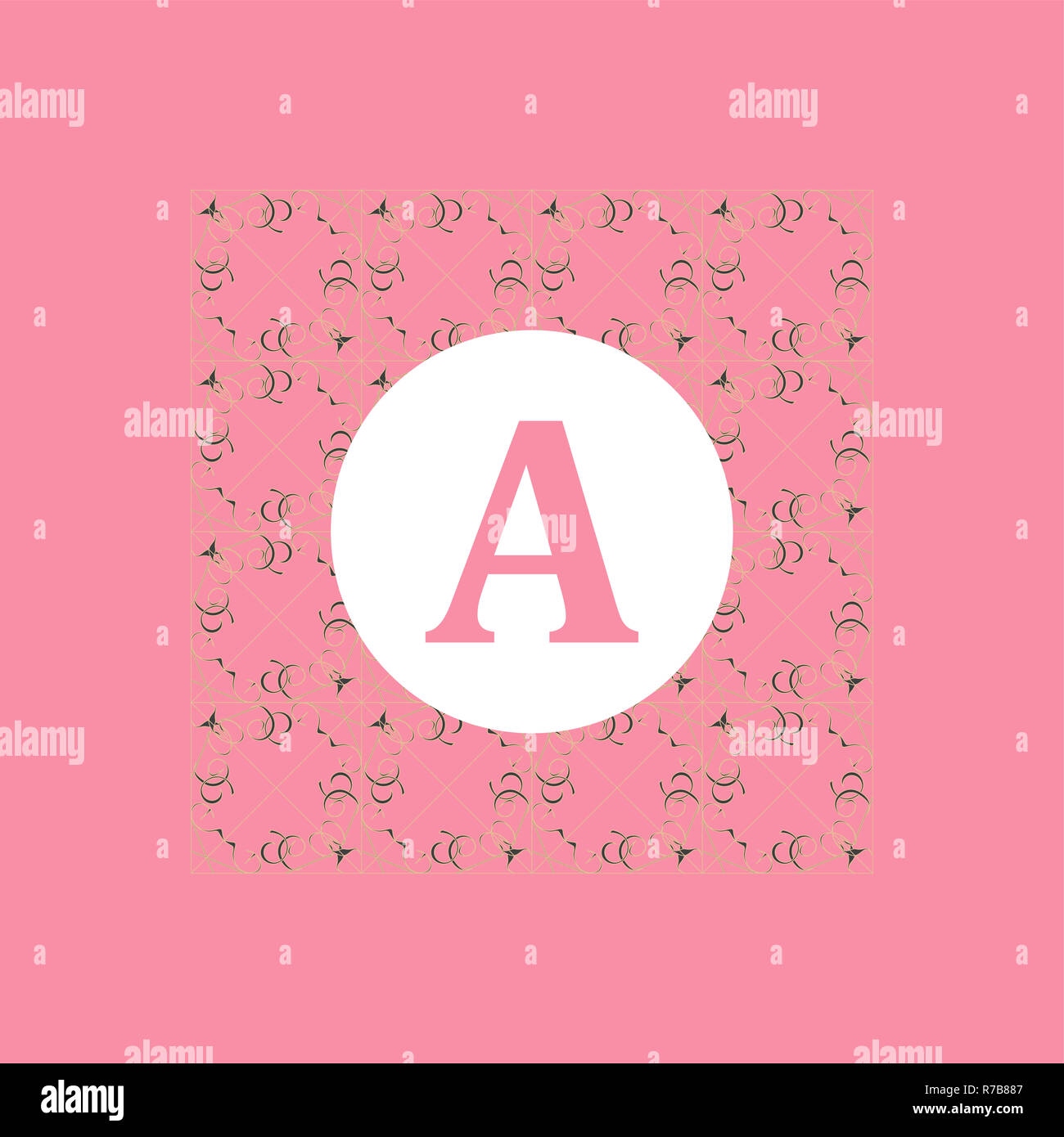 Stylish and graceful floral monogram design. Elegant line art logo ...
