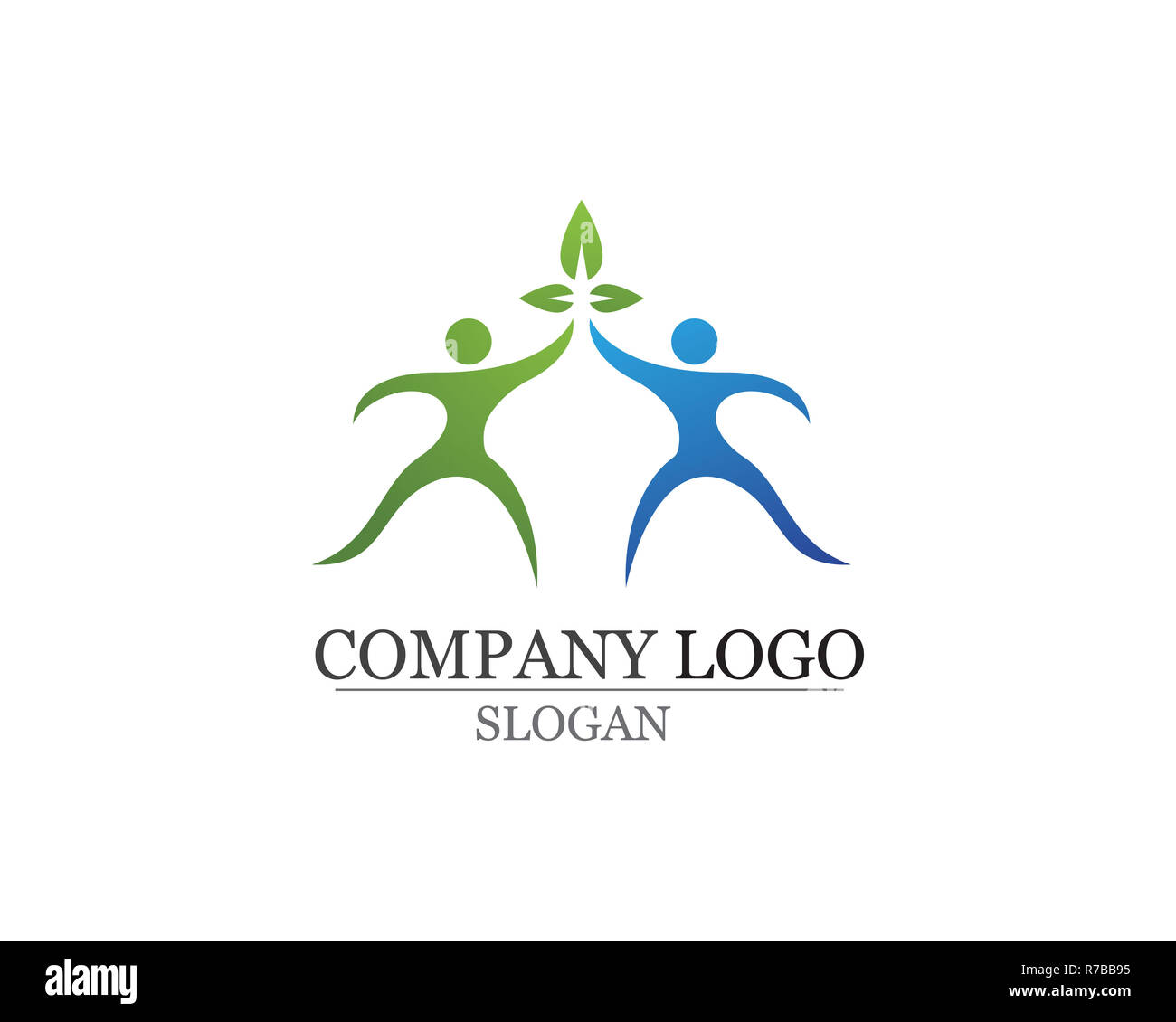 family care love logo and symbols template Stock Photo