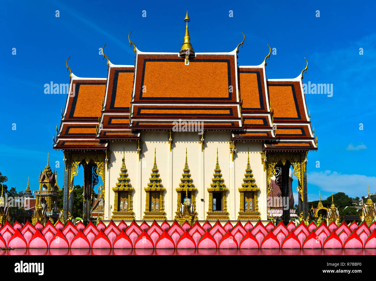 Suwannaram Temple, Wat Plai Laem, Koh Samui, Thailand Stock Photo