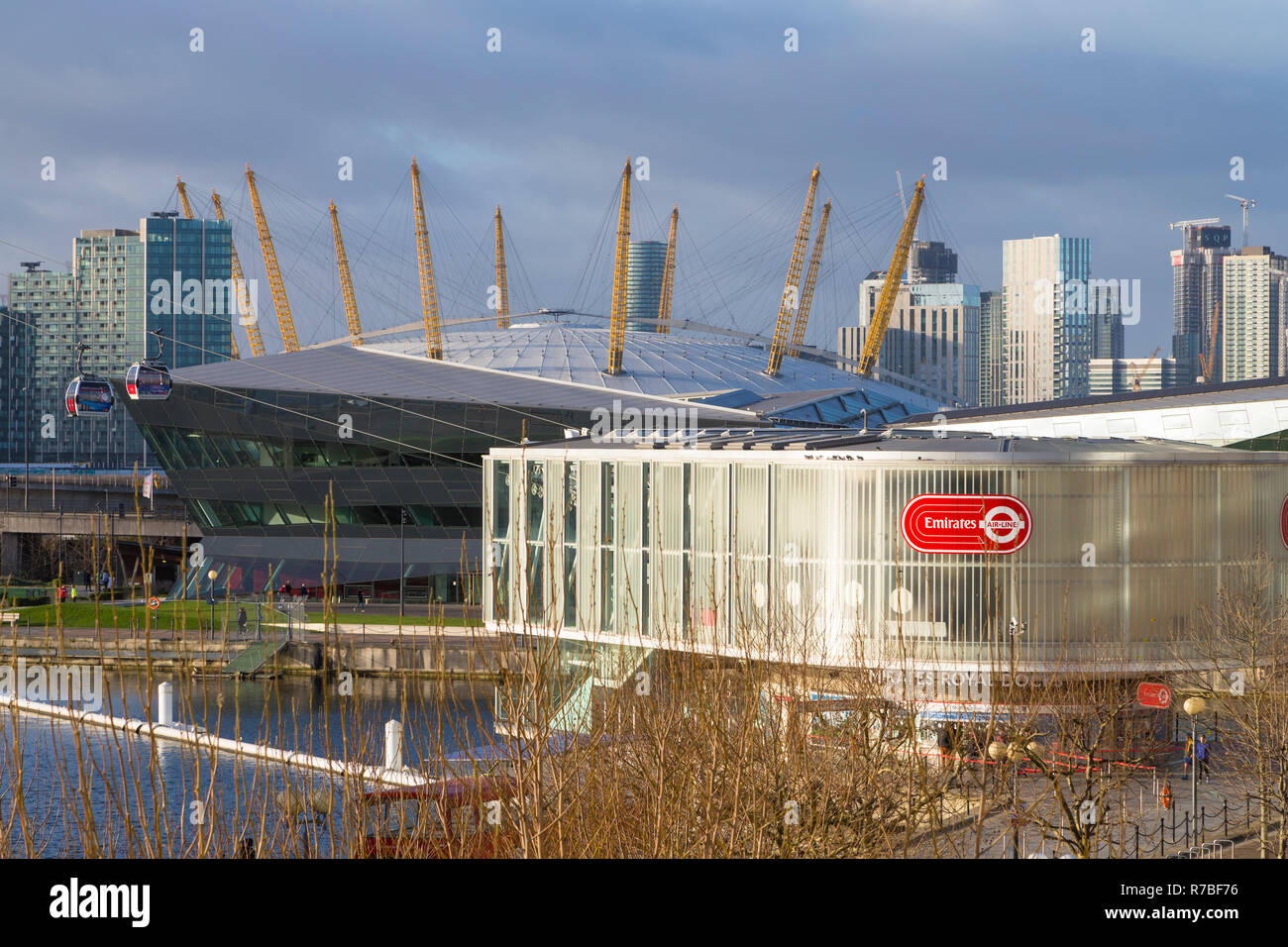 Emirates air line, emirates royal docks, cable car, royal docks, london, uk Stock Photo