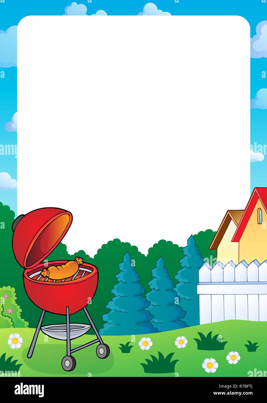 Barbeque topic frame 1 Stock Photo - Alamy
