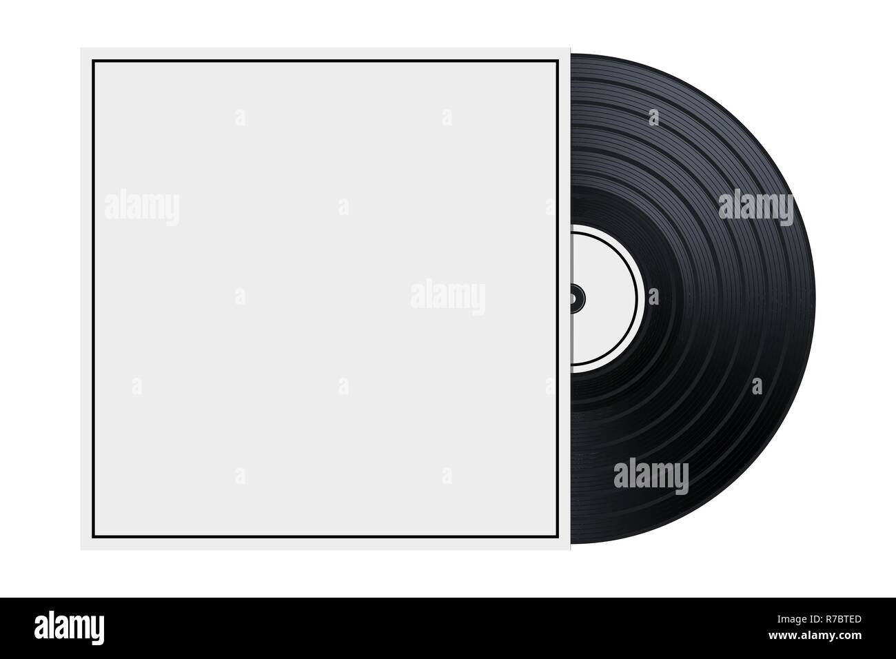 Vector Vinyl in the Box / Cover Mockup / Template Illustration Stock ...