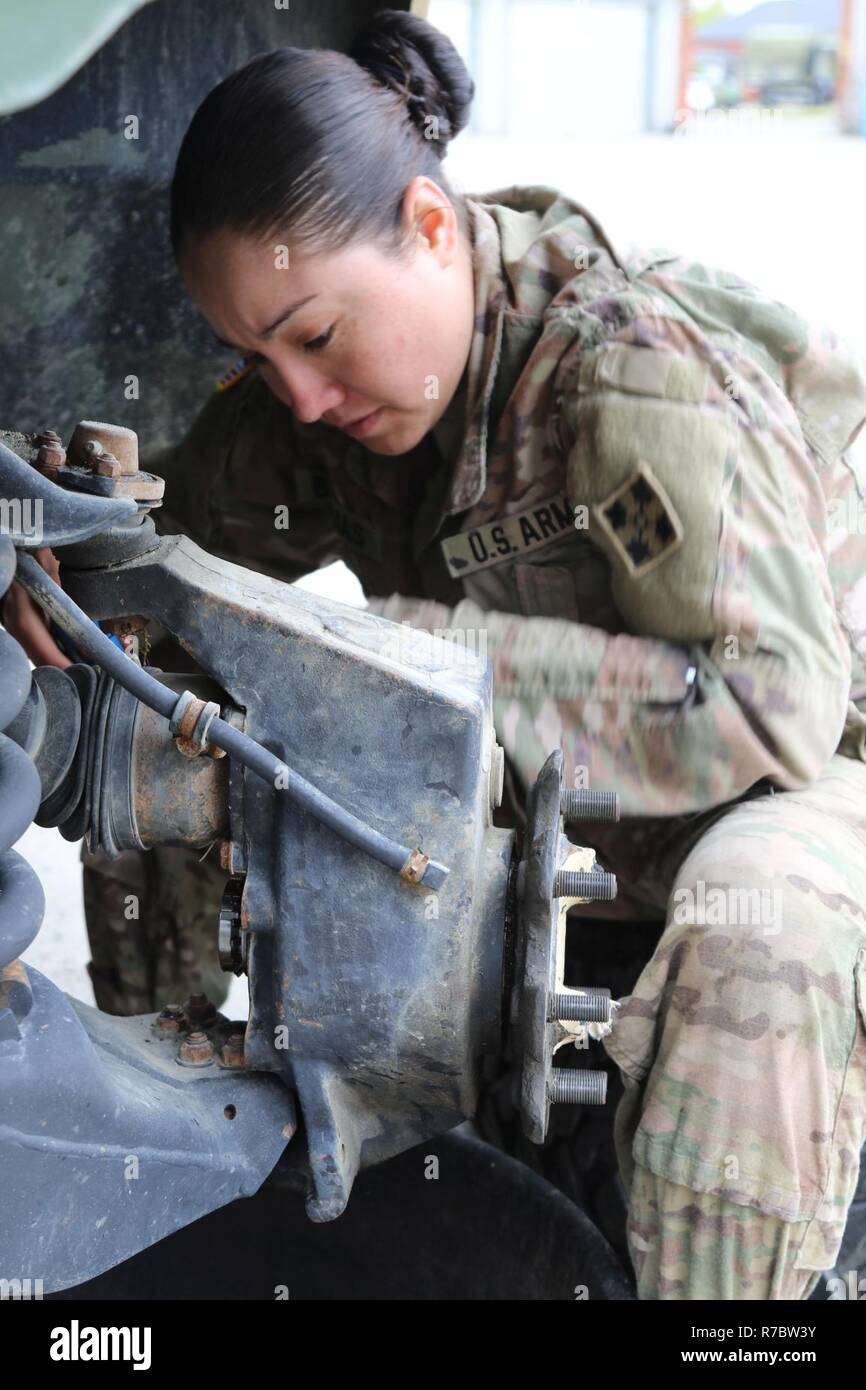 Spc. Laura Barajas, a Dallas-Fort Worth native and a wheeled