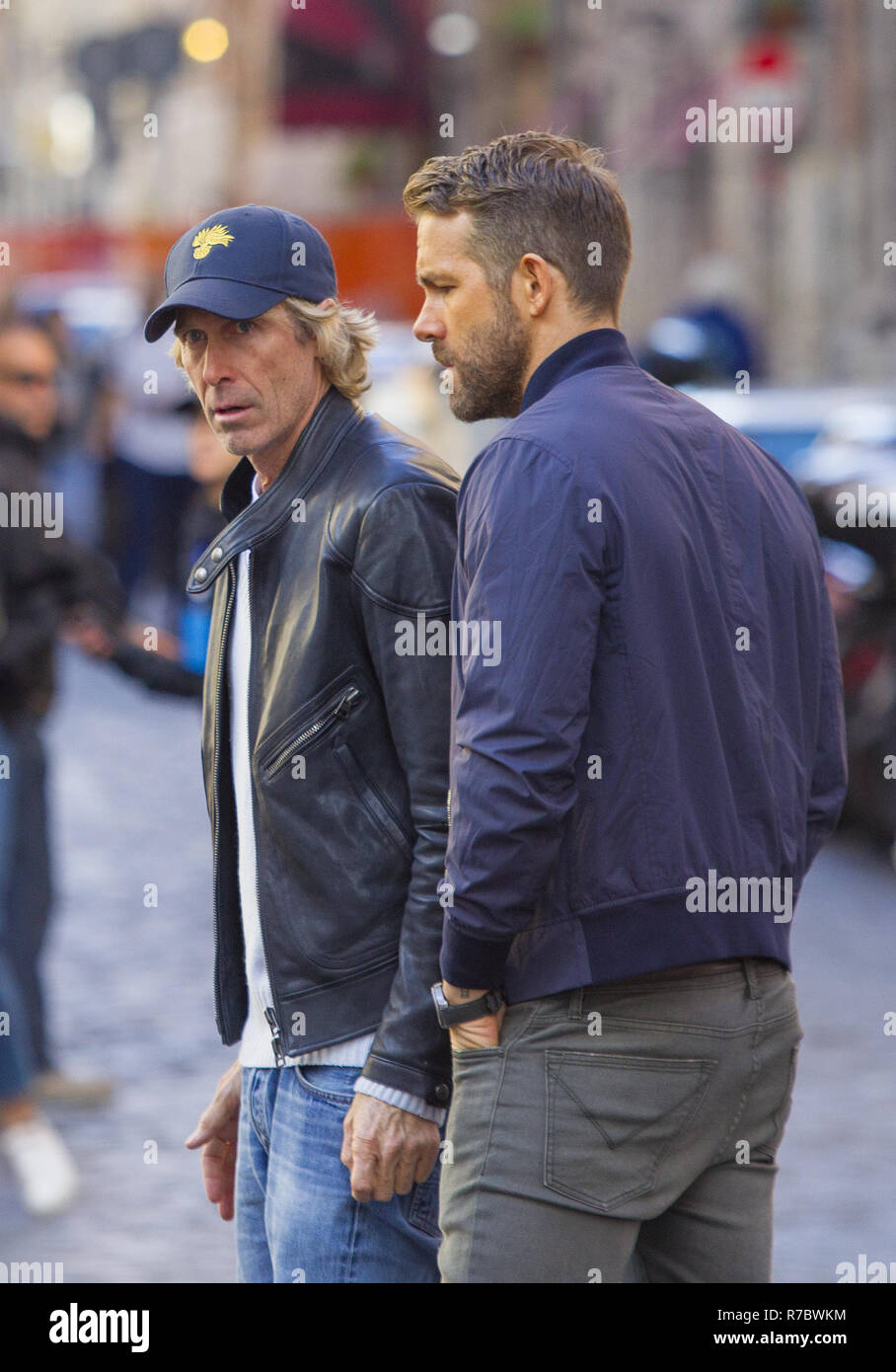 Ryan Reynolds on the set of his latest Netflix's action film 'Six  Underground' in Rome Featuring: Ryan Reynolds Where: Rome, Italy When: 07  Nov 2018 Credit: IPA/WENN.com **Only available for publication in