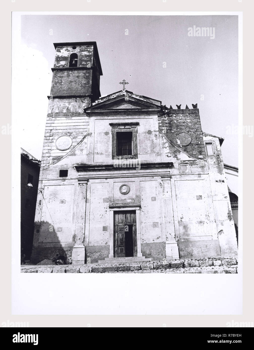 Lazio Roma Gavignano Chiesa del Calvario, this is my Italy, the italian country of visual history, Post-medieval Architecture, architectural sculpture, sculpture, painting. Stock Photo