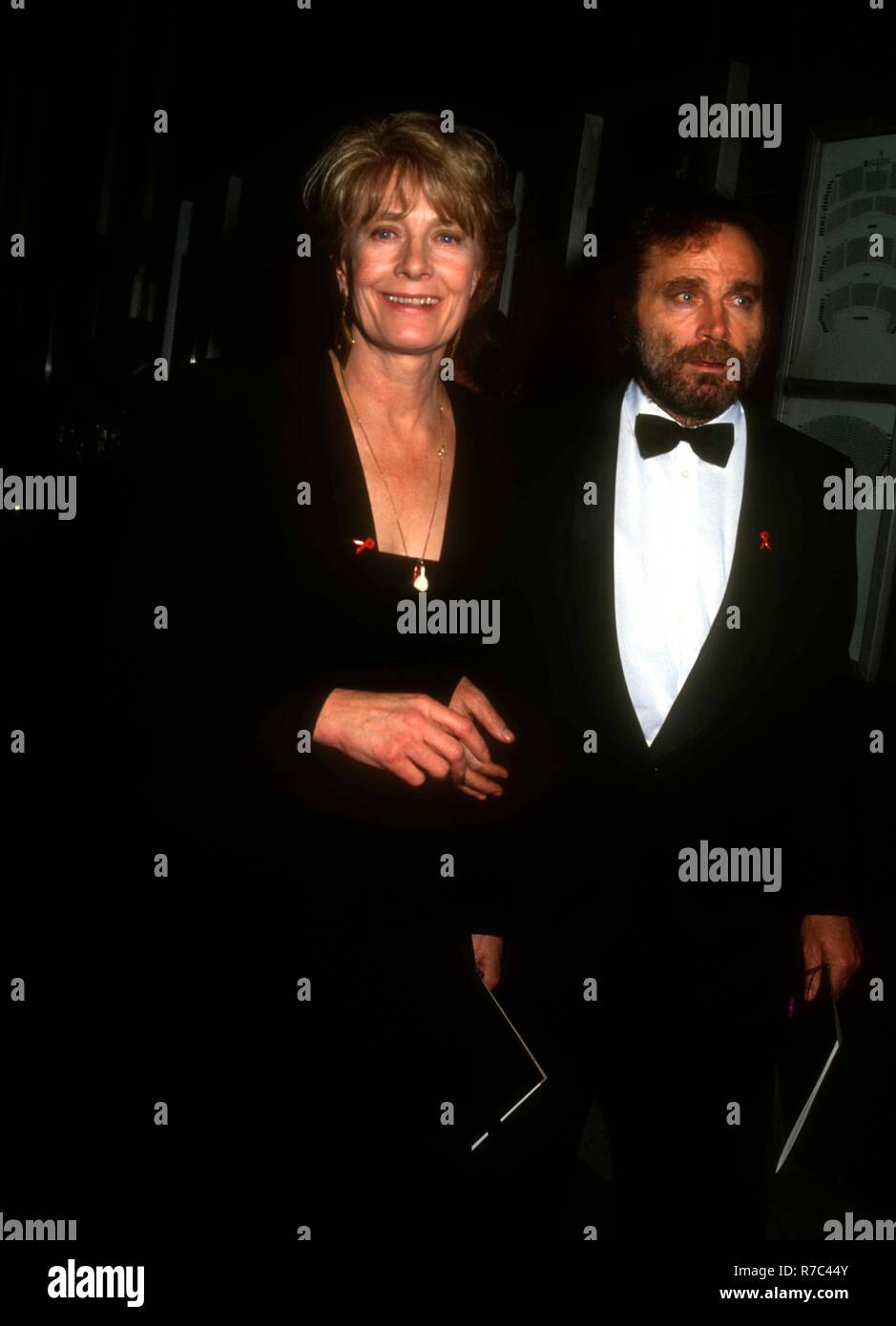 LOS ANGELES, CA - MARCH 29: Actress Vanessa Redgrave and husband actor Franco Nero attend the 65th Annual Academy Awards on March 29, 1993 at the Dorothy Chandler Pavilion in Los Angeles, California. Photo by Barry King/Alamy Stock Photo Stock Photo