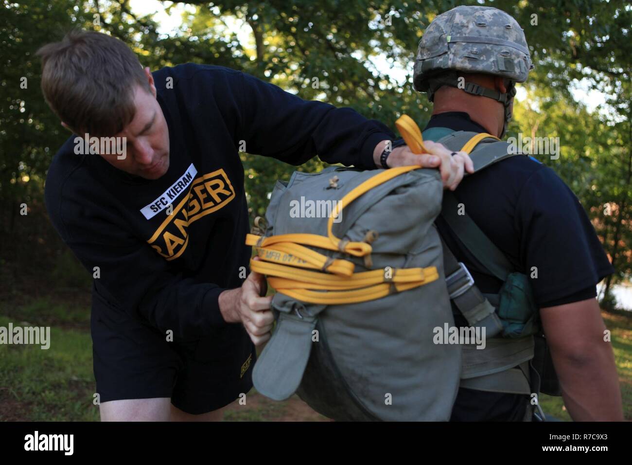 U.S. Army Sgt. 1st Class Brent Kiernan, a Ranger Instructor with the 5th Ranger Training