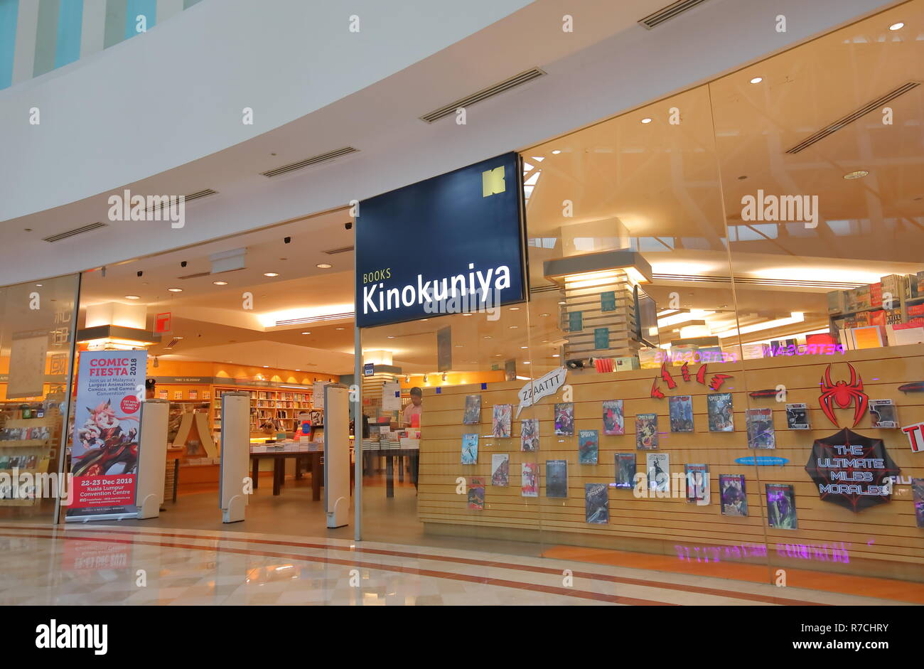 People visit Kinokuniya book store at Suria KLCC Shopping mall Kuala