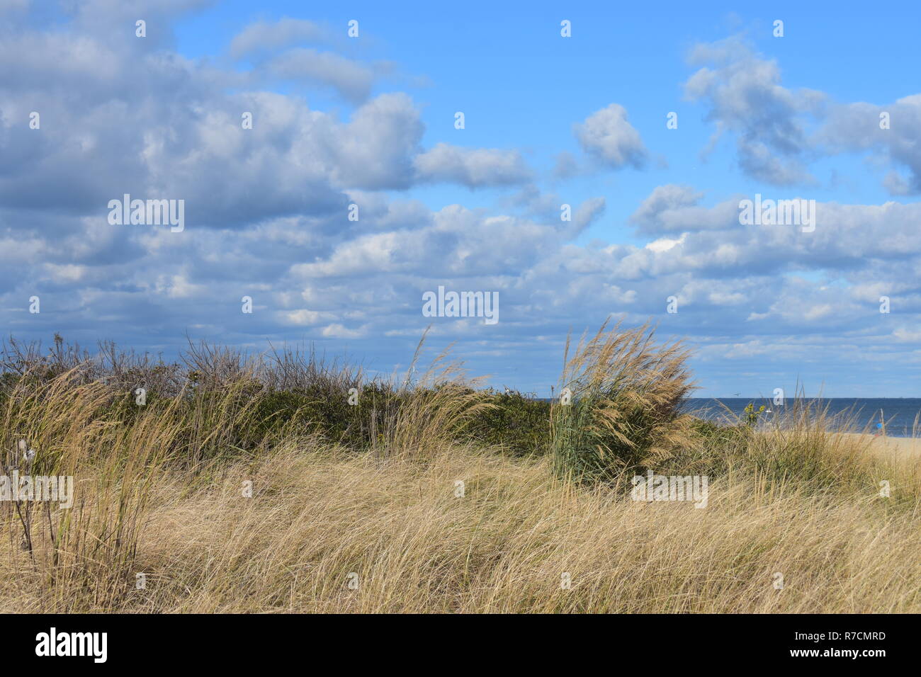 View of beach areas in Long Branch, New Jersey, In the autumn -4 Stock Photo