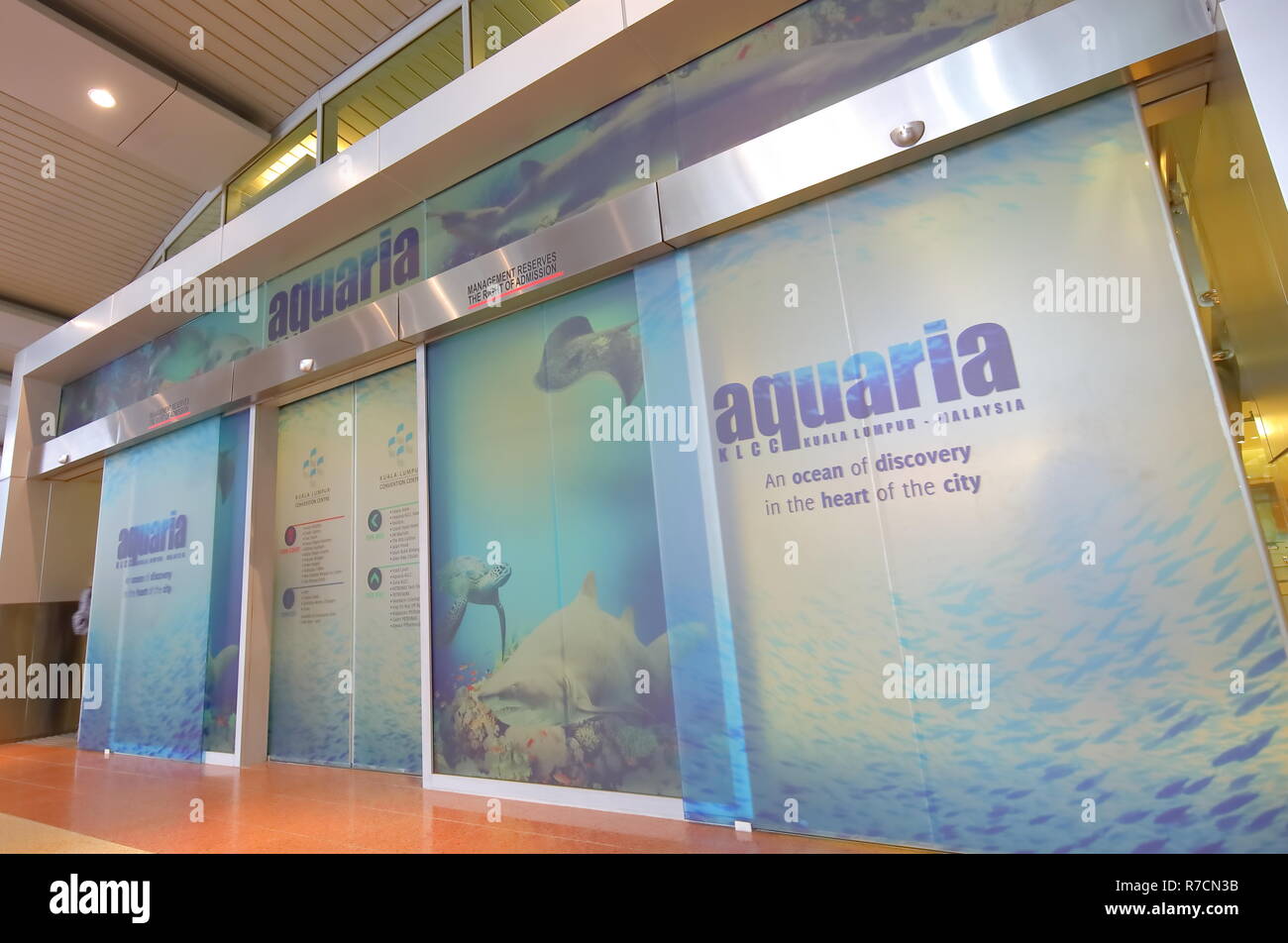 Aquaria KLCC Aquarium in Kuala Lumpur Malaysia Stock Photo
