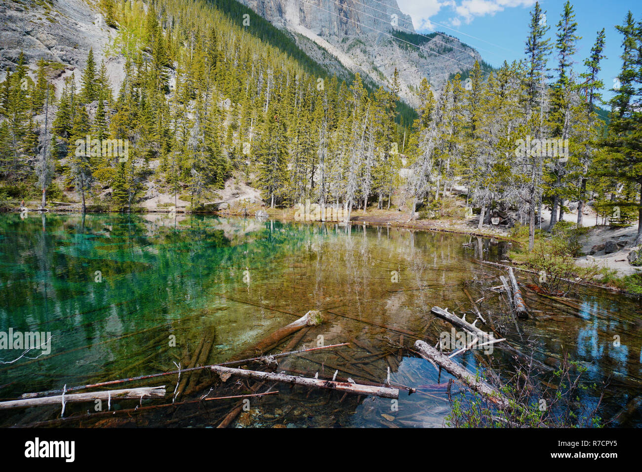 The Grassi Lakes,Canmore,Canada,Alberta Stock Photo Alamy