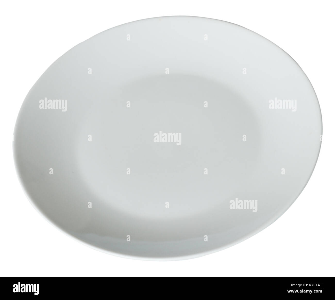 White plate isolated on white background Stock Photo - Alamy