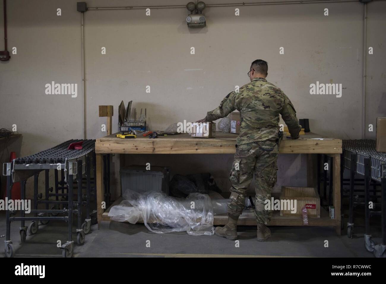 Airman 1st class jacobs potts 455th expeditionary logistics readiness
