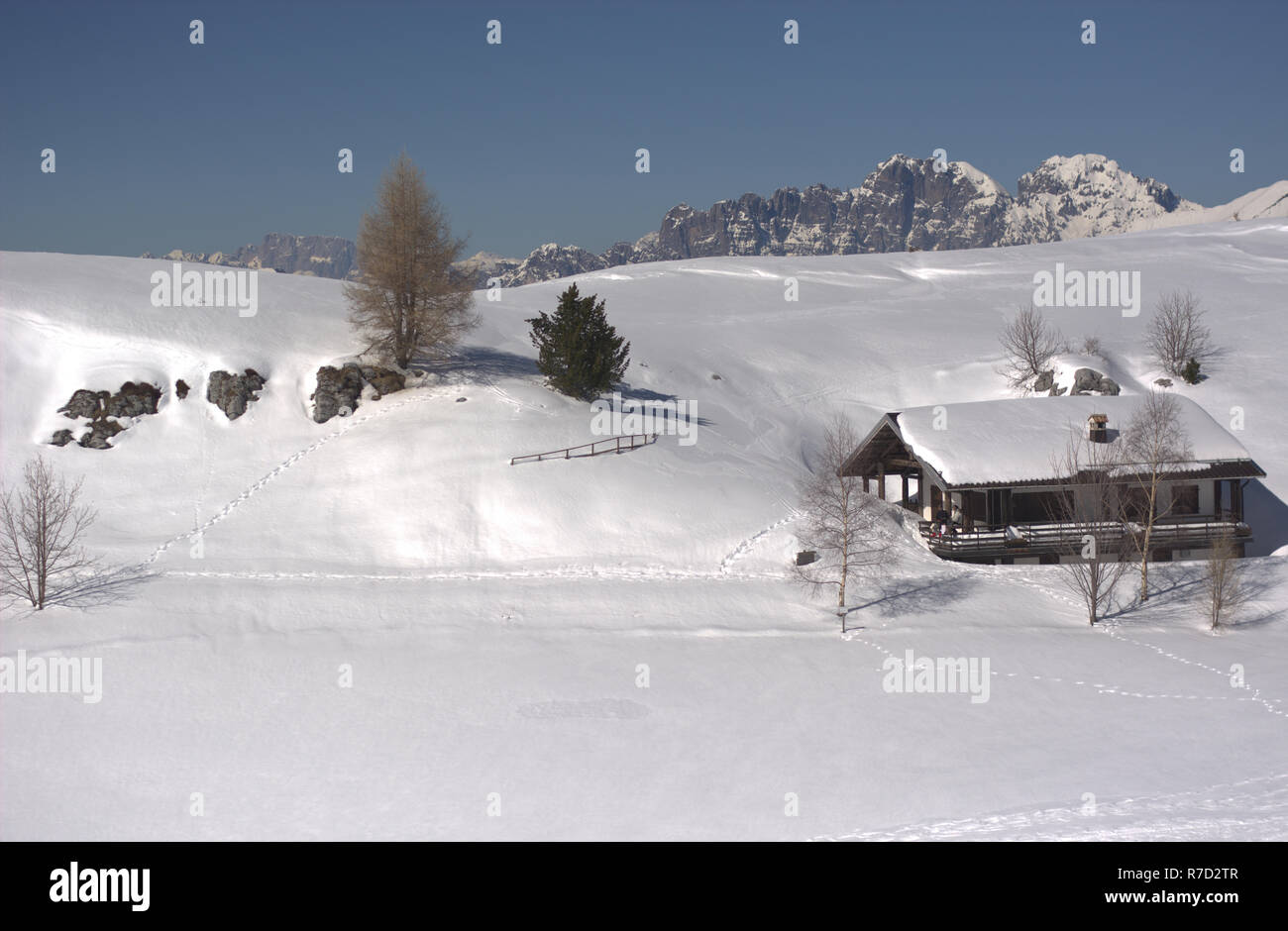 landscapes of the Italian Dolomites Stock Photo