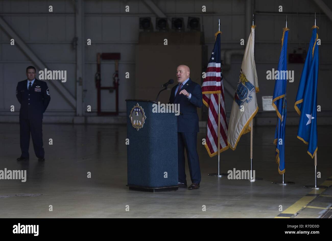 Rep Tom Macarthur Speaks During A Military Construction