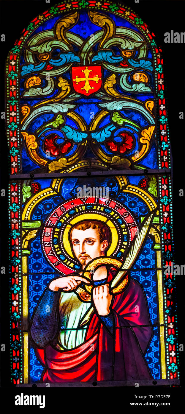 Saint Victor Marseilles Martyr Stained Glass Baptistery of Saint John ...