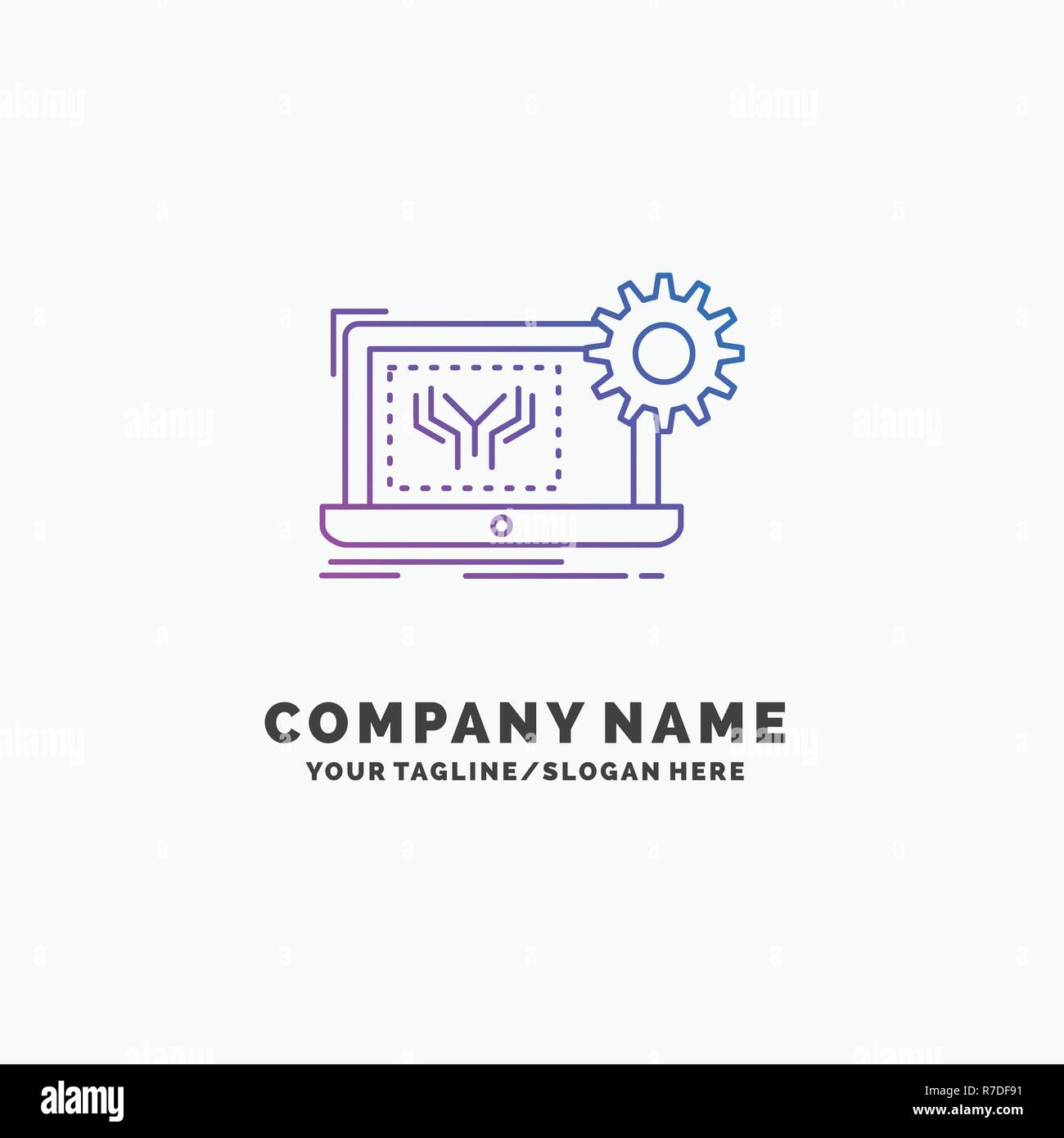 Blueprint, circuit, electronics, engineering, hardware Purple Business