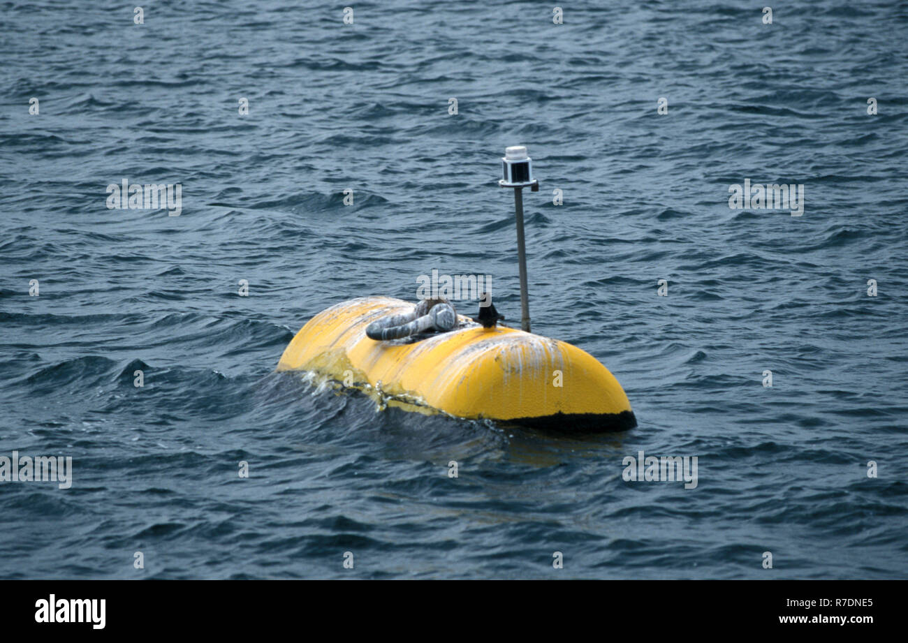 SHIPPING NAVIGATIONAL BUOY WITH LIGHT TO ASSIST SHIPS TO NAVIGATE
