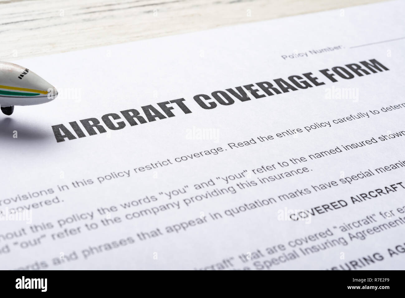 side view aircraft coverage form and an airplane model concept of ...
